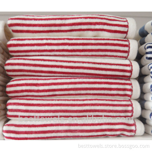 Best selling soft and good quality 100%cotton Yarn-dyed bath towel rack